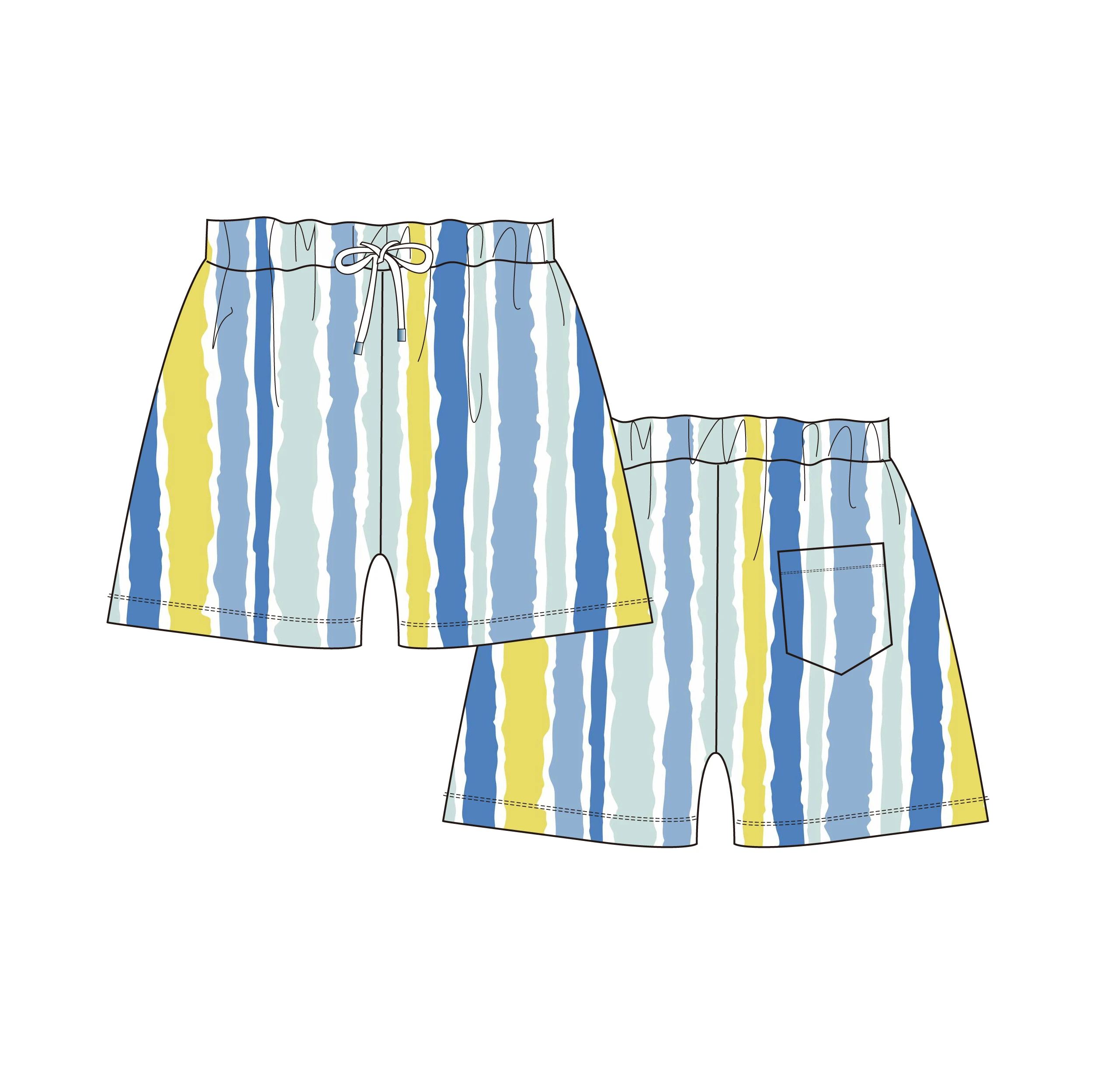 Customize Your Brand Logo Print New Summer Beach Swimming Kids Swim Trunks Boys