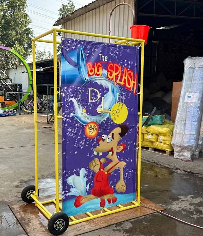 Summer Water Big Splash-tastic Pitch Burst Game Easy Beat Bucket Dunk Tank Hire Wheeled or Bag Version