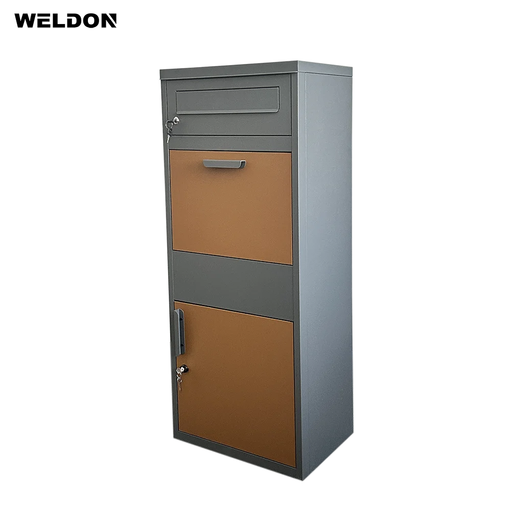 Home Outdoor Metal Package Knocked Down Packing Steel Large Post Smart Mailbox Letterbox Parcel Delivery Drop Box