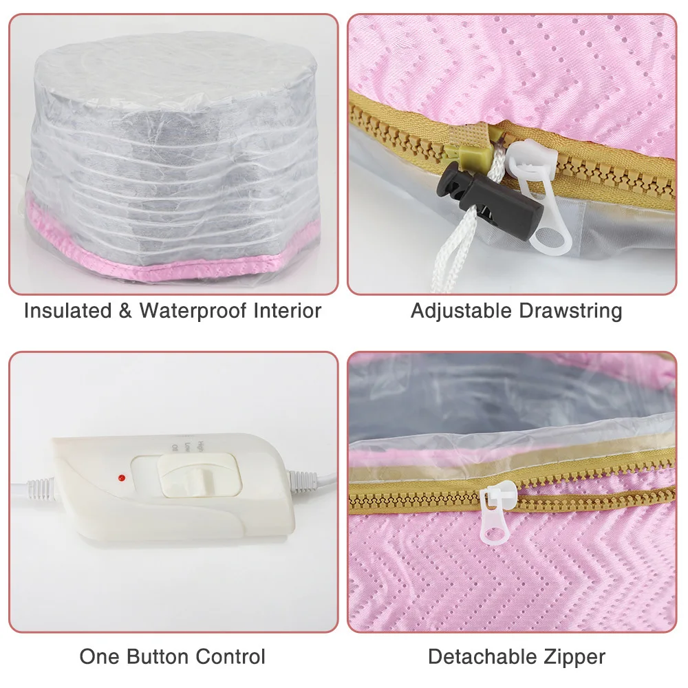 Hot Selling Salon Dryers Electric Spa Thermal Treatment Hat Heat Cap for Deep Conditioning Heating Cap Hair Steamer Cap