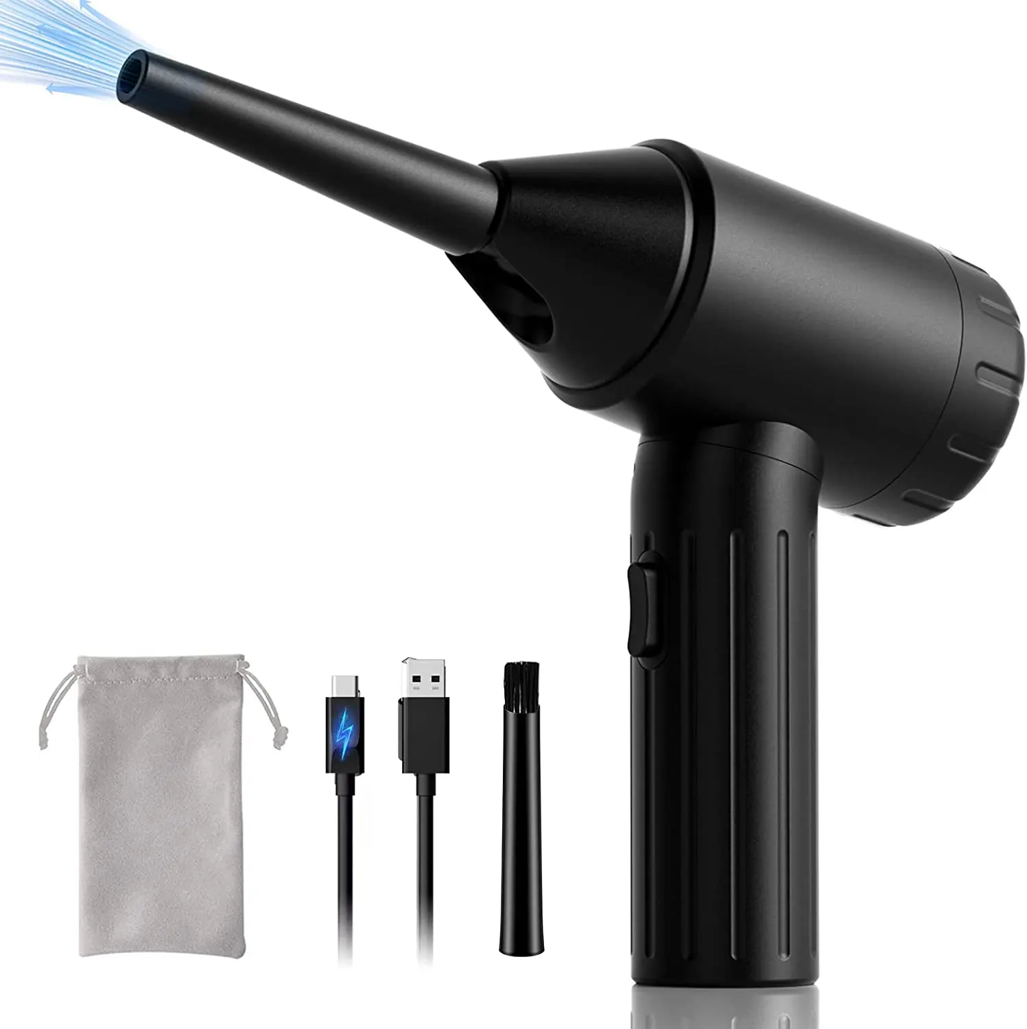 90,000rpm Air Blower Electric Air Duster for Computer Keyboard Electronics Cleaning for Camera Cordless Air Duster Compressed