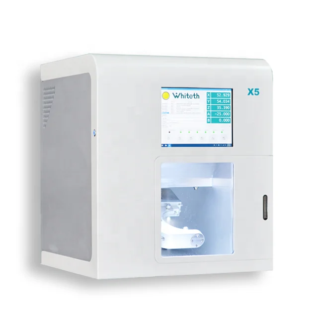 5-осевой стоматологический фрезерный станок с ЧПУ, CAD CAM изготовление зубных протезов стоматологический фрезерный xtcera циркония автомат для резки