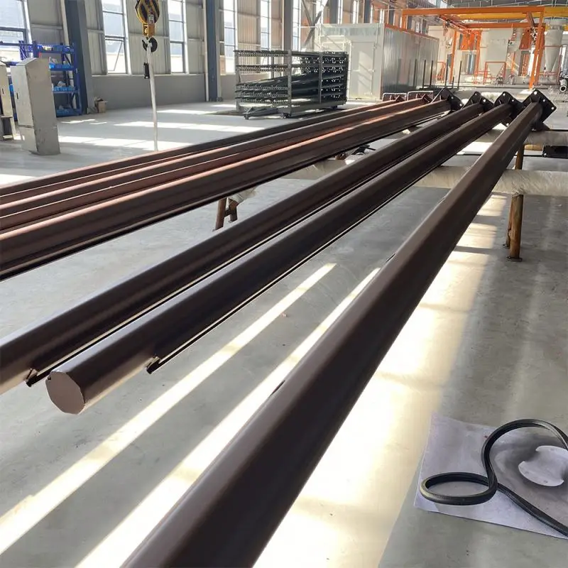 6M 8M 10M 12M Aluminium/Stainless steel/Galvanized Steel Light Pole Curved Shaped Spinning Pole Light