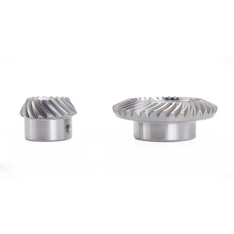 Hypoid Spiral Gears Zinc Plating Gear Large Set Aerator Box Precision Forged Aerator Bevel Gear