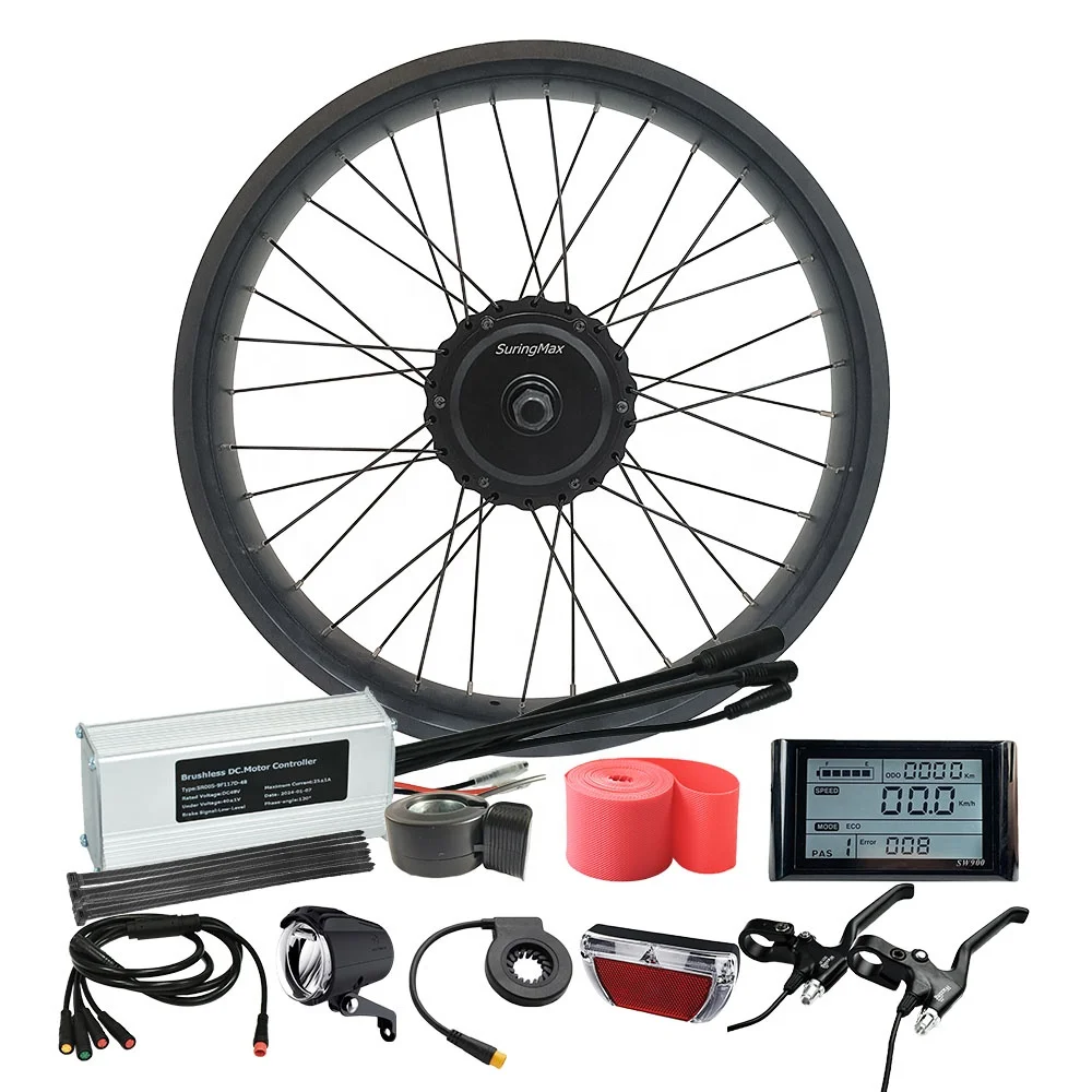 best selling 500w battery powered bicycle atv e bike conversion kit fat bike rear hub motor replacement for 26 inch electric mtb