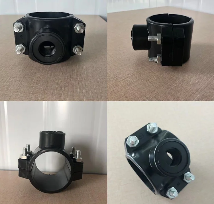 3 outlets saddle connector for drip irrigation