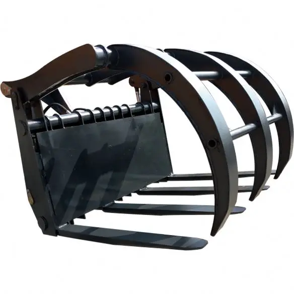 Loader attachment mixing bucket four in one bucket shovel grab bucket hopper digger mixer fork log grapple