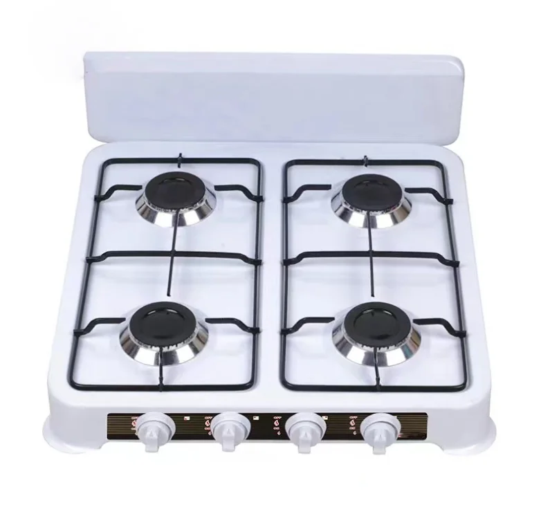 Modern novel Low price Factory Manufacturer 4 Burners Portable Gas Stove for Home Kitchen Camping