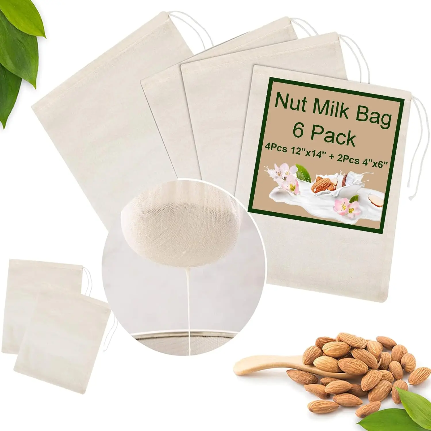 Cotton Filter Bag Wine Soybean Milk Filter Bag Coffee Bag Filter