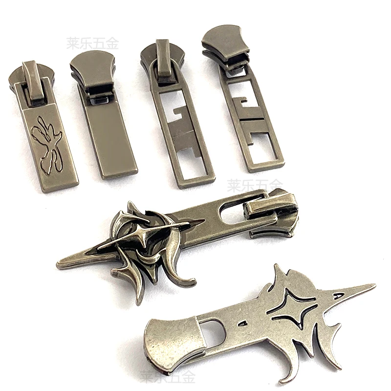 Garment Sewing Accessories zipper pulls Star Shaped Zip For metal Zipper Repair Kits Replacement Zipper Slider