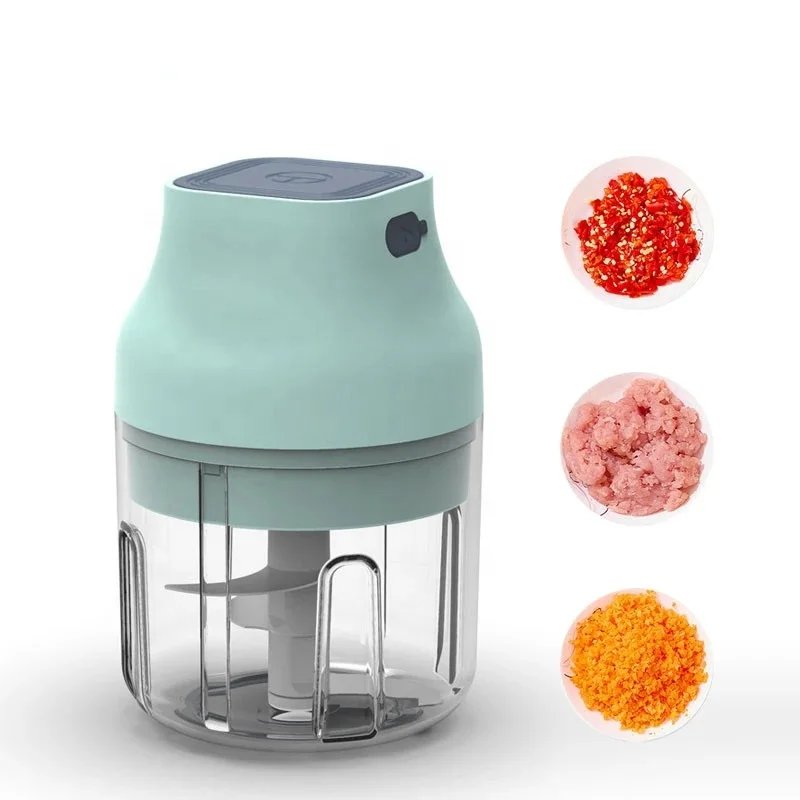 Multifunctional wireless usb rechargeable vegetable grinder food cutter mini electric garlic crusher