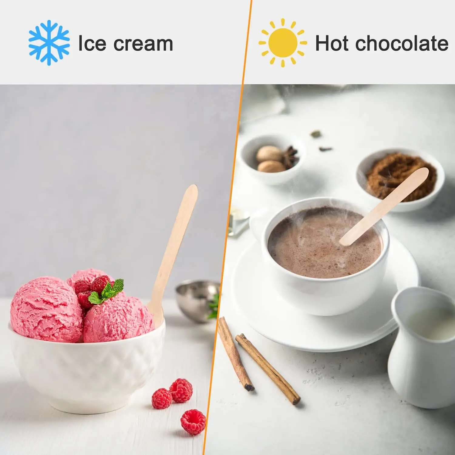 Wholesale 160mm Disposable Wooden Spoon Biodegradable Natural Birch Wood Cutlery Compostable Natural Wooden Spoon