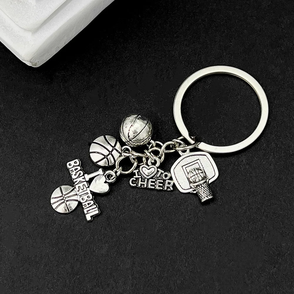 ZY0440A Football Basketball Baseball Football Olympicing Key Ring Souvenir Backpack Accessories Hanging Ornaments Key Chain