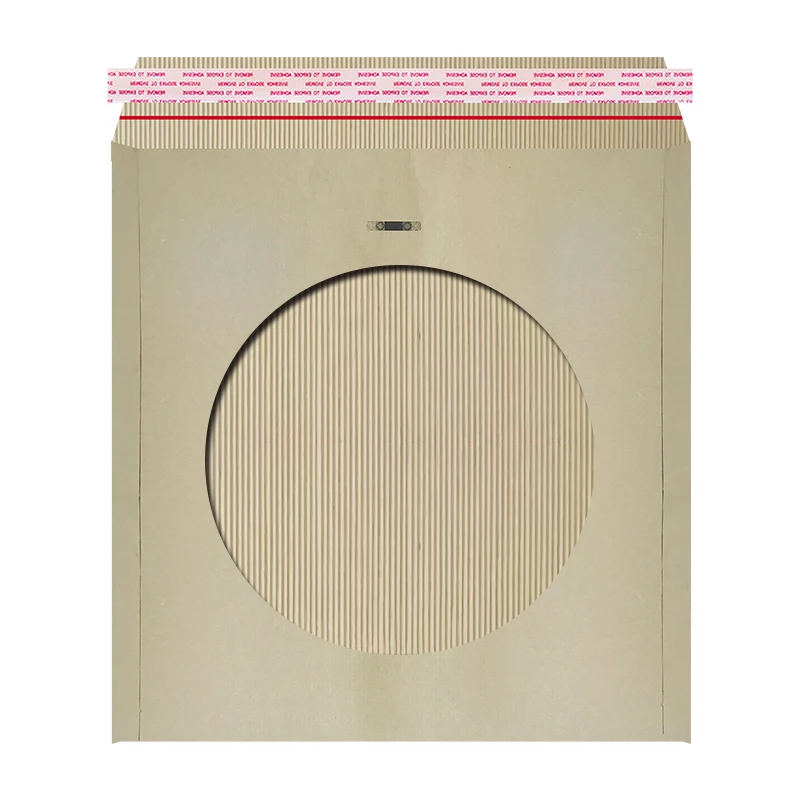 Recyclable custom logo shipping packaging kraft cover paper mailers bag corrugated paper padded cushion packaging envelopes