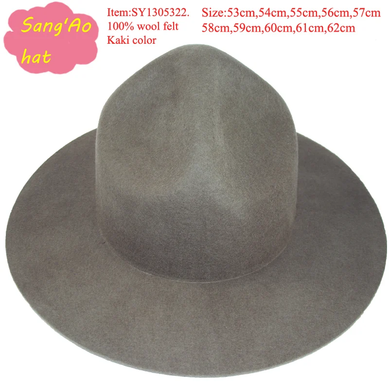 wholesale Perfect man wool mountie ranger hat for mounted cowboy style