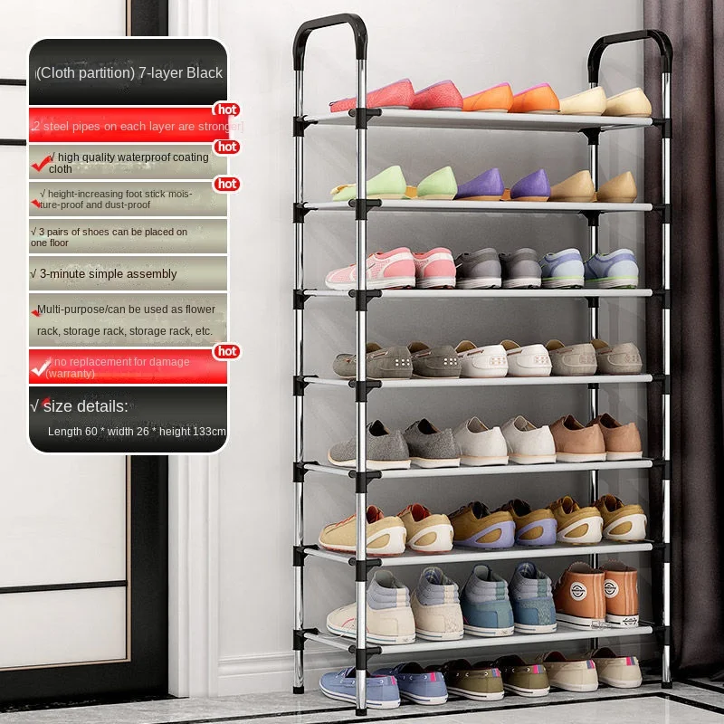 Hot Product Stainless steel storage rack shoe cabinet multi-layer simple shoe rack organizer manufacturer wholesale