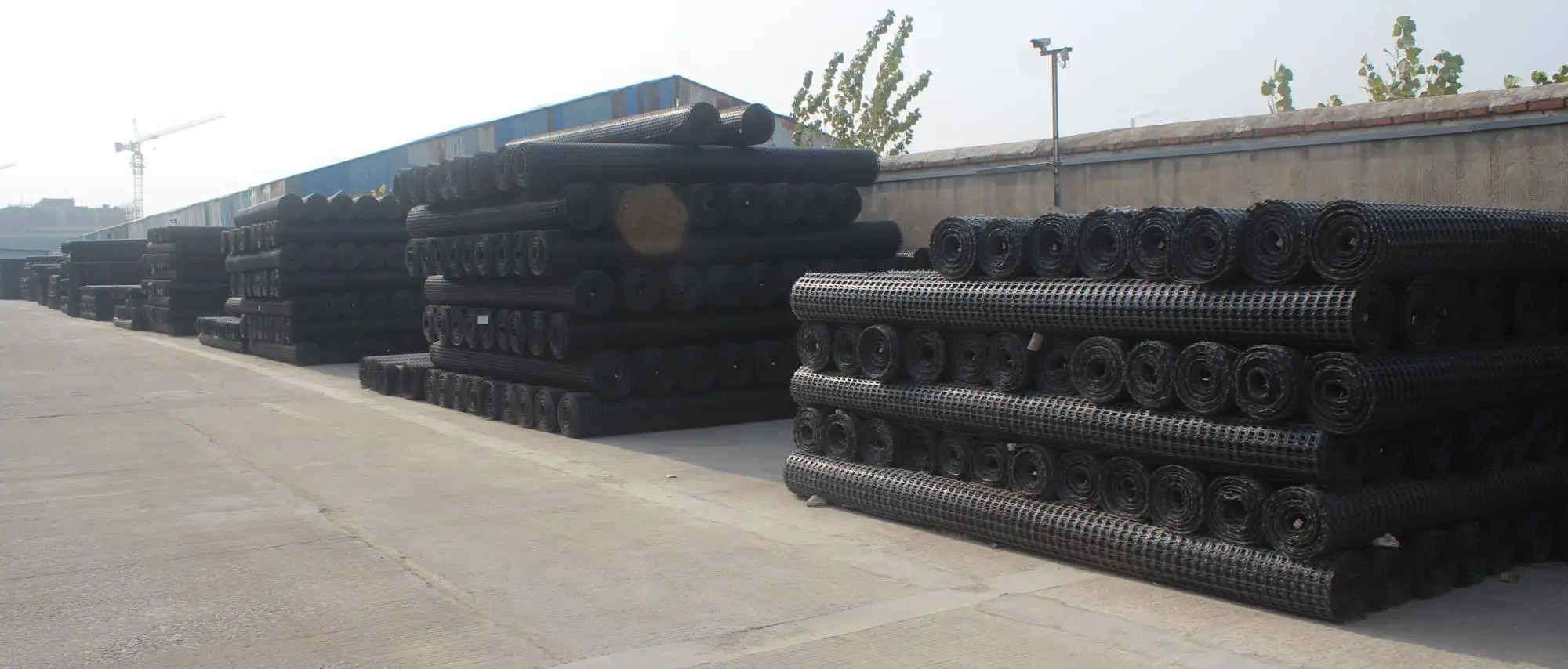 unixial PE geogrid 120kNwith high tensile strength for soil reinforcement