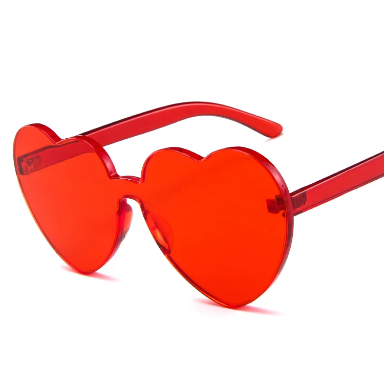2020 fashionable heart shape candy color fancy sun glasses sunglasses