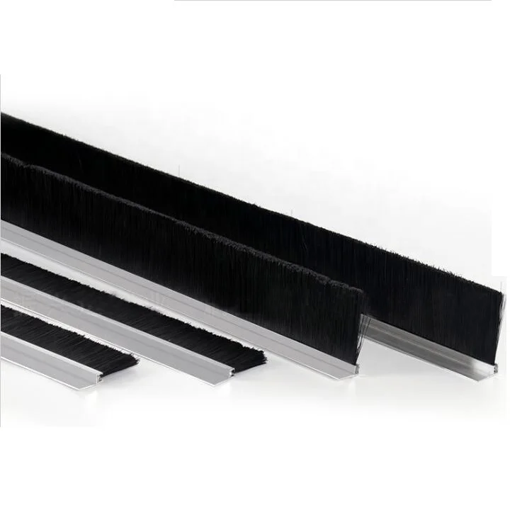 Customization Door Brush Black Garage Door Bottom Brush Aluminum Door Seal