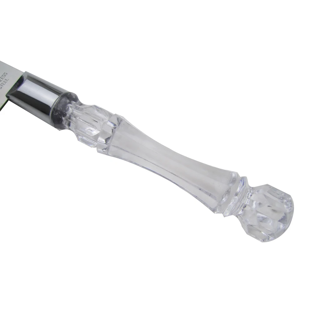 2Pcs Acrylic Handle Wedding Knife Include Cake Knife And Cake Shovel