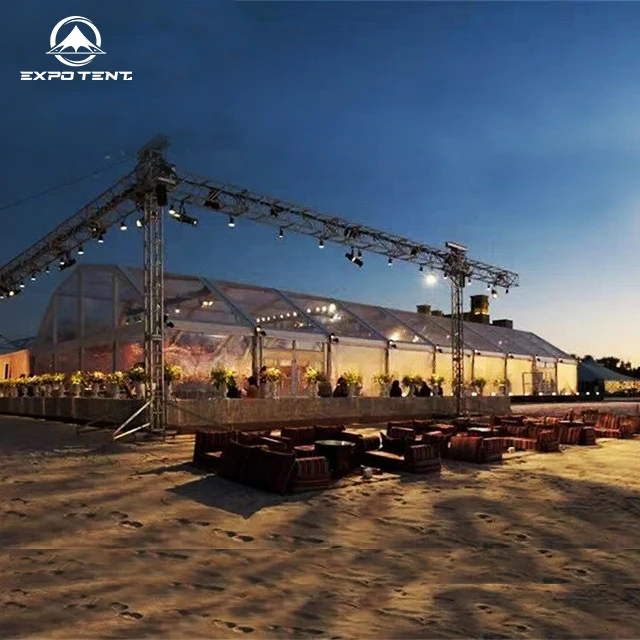 Luxury Transparent Wedding Tents Event Tent Event Outdoor Marquee With Clear Roof Tents for 150 People Events Marquee