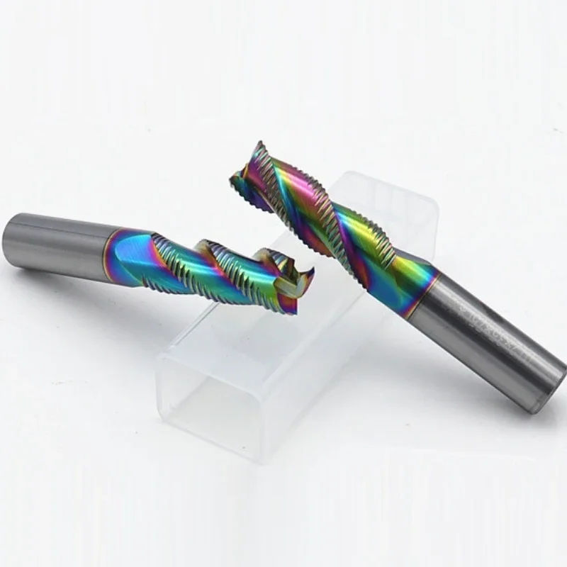 3 Flute HRC60 Roughing End Mill - Solid Carbide for Steel Aluminum Dovetail Milling Cutter for Carbide Cutting Tools