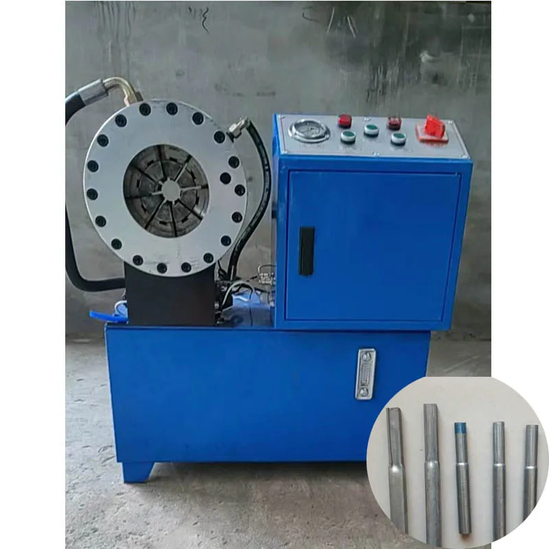 140mm Mouth Opening Pipe Press Machine Small Frame Shrinking 380V/4KW Steel Crimping