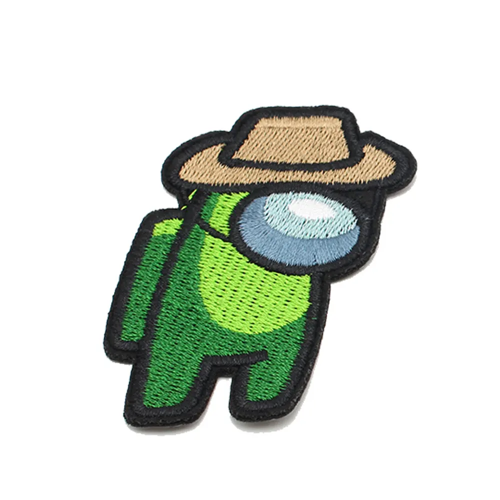 hot wholesale rocket pattern badge iron on embroidery patches for garment ornament