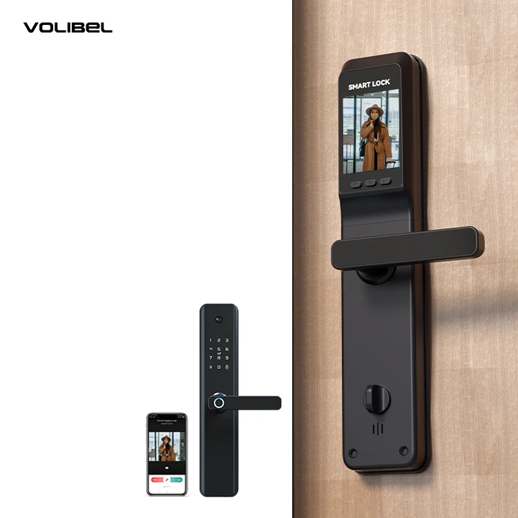 Volibel Smart Combination Electronic Fingerprint 1080 Hd Wifi Cameras Remote Fingerprint Lock with Camera
