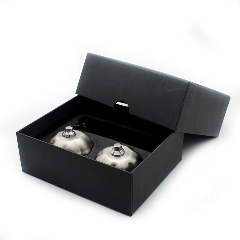 Promotional Gift Halloween Gift Set 2pcs Pumpkin Shaped stainless steel Ice Cubes Classical Style Food Grade Whiskey Stone