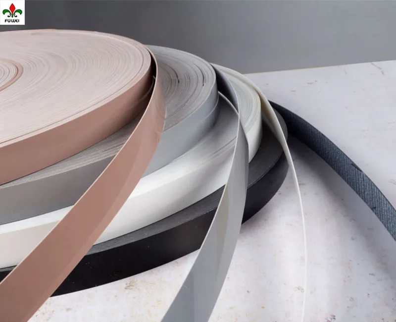pvc edge banding tape furniture accessories PVC edge banding for plywood FUWEI