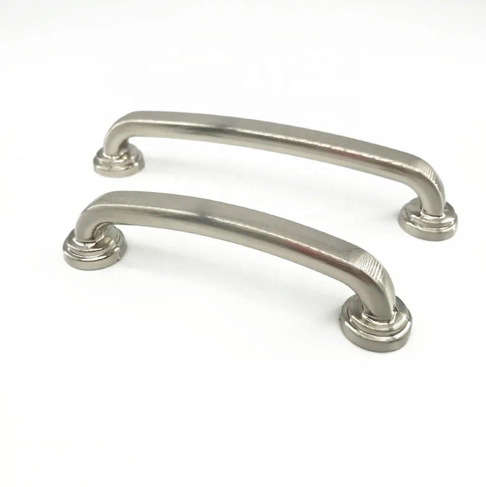 Handle and Knobs American Style Brushed Nickel Kitchen Drawer Solid Zinc Alloy Cabinet 96mm 128mm