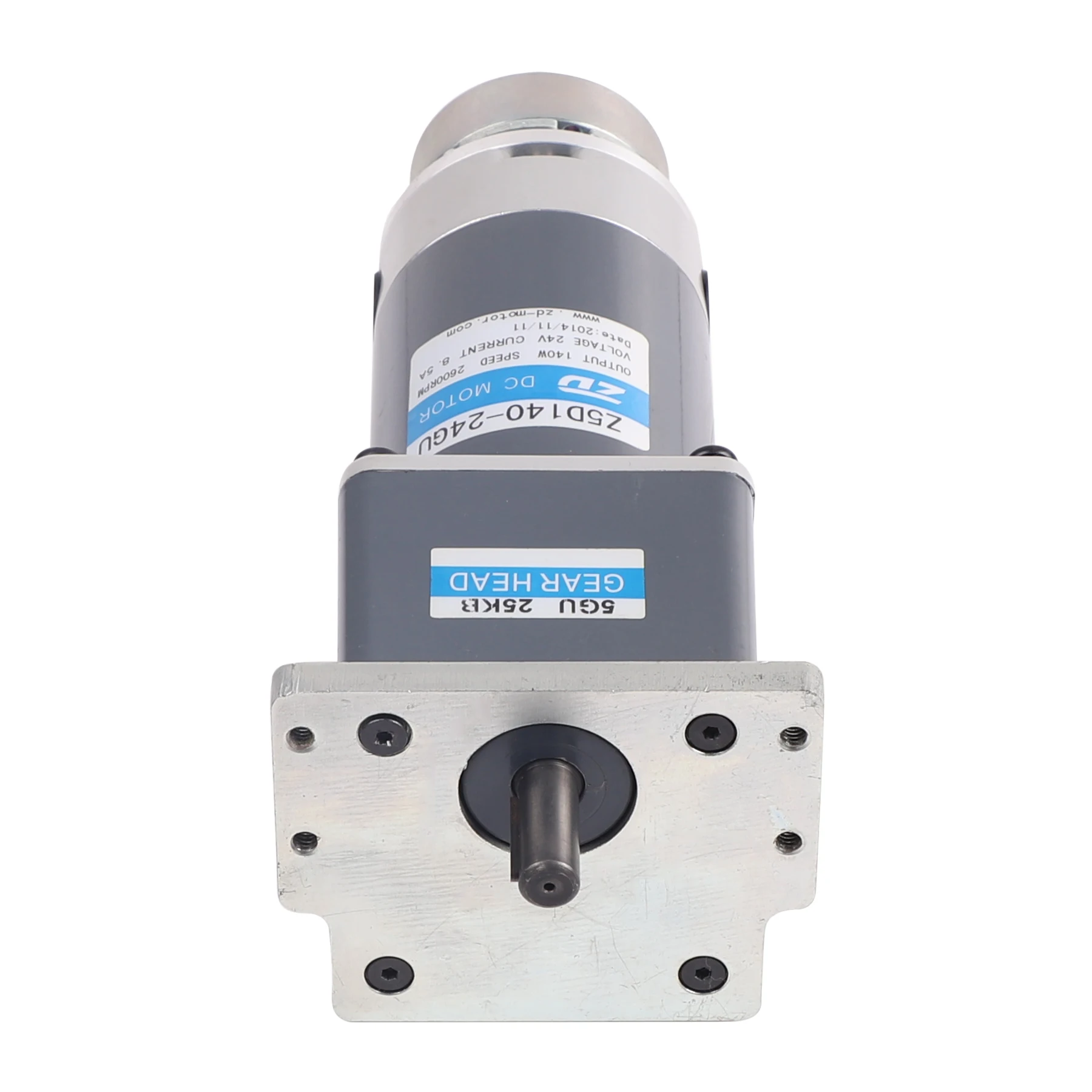 Customized Mount Flange Shaft Power ZD DC 100W 120W 140W 180W 24V Geared Motor With Brake