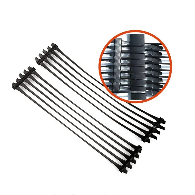 Hdpe Uniaxial Plastic Geogrid For Reinforce  Soil Stabilization Plastic PP Uniaxial Fence Mesh Geogrid