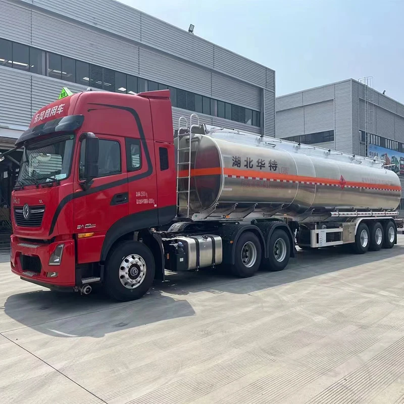 Heavy duty 2 3 axle large capacity  fuel tank oil transport tanker semi trailer