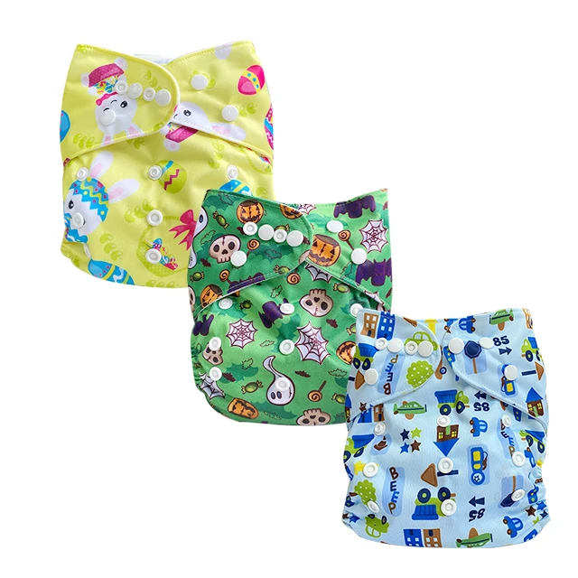 cosas para bebes Washable reusable one size pocket cloth diaper Adjustable Waterproof Cloth Nappy