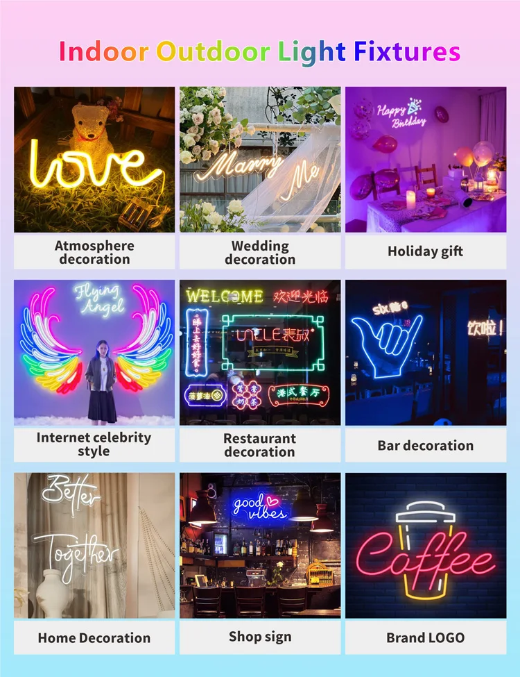 Аниме спальня вечеринка украшение дома светодиодное письмо логотип свет счастливого дня рождения неоновый на заказ Свадьба дропшиппинг неоновая вывеска