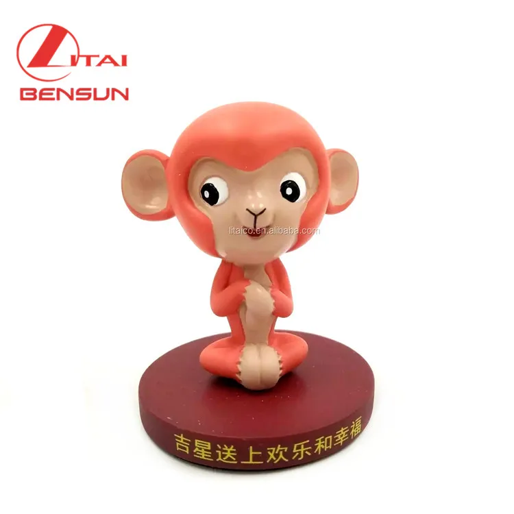 Custom Resin Gift Crafts Home Decor Sculpture Funny Plastic Animal Polyresin Figurine Bobble Head
