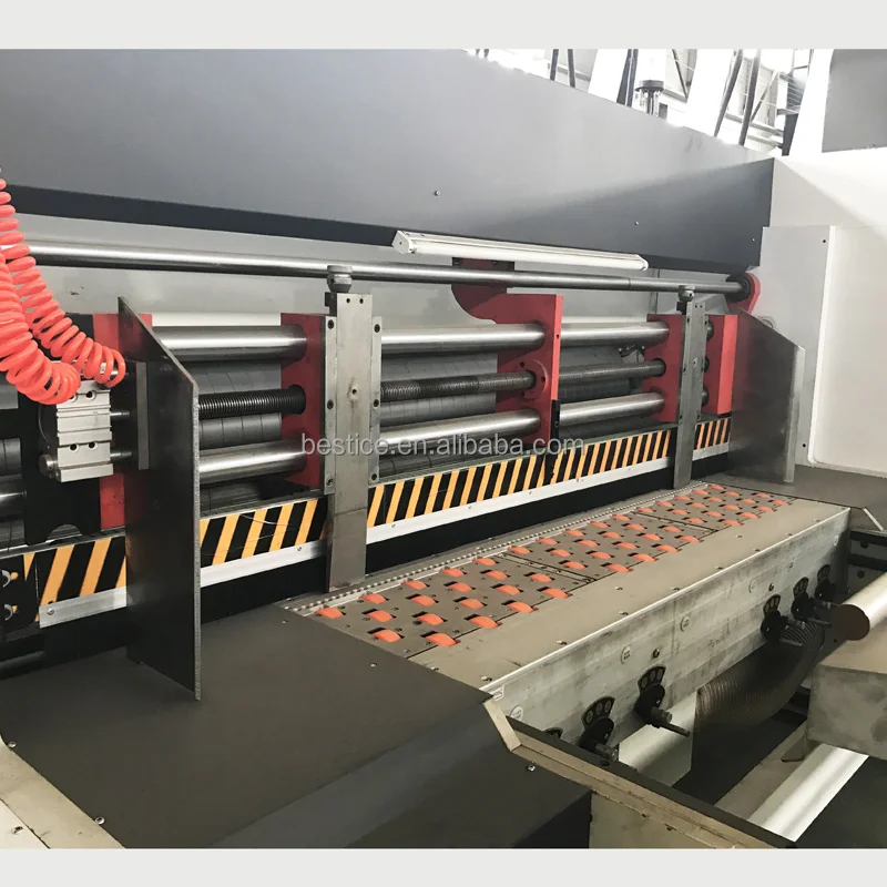 carton printing slotting die-cutting machine industrial flexographic flexo flex color printer die cutting machinery sale prices