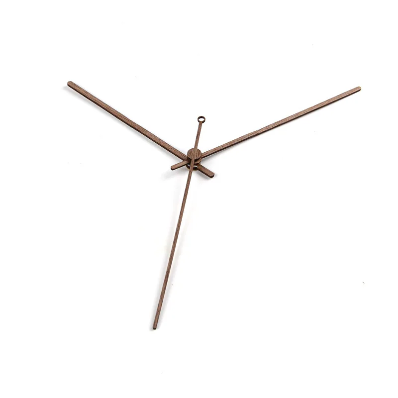 Black walnut wood clock hand 10 inch 12 inch 14 inch creative clock hand custom wooden needle
