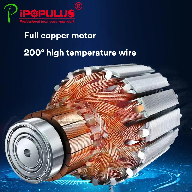 iPOPULUS  300W 1/4 Sheet Palm Sander Polisher Woodworking Machine for Sanding and Polishing