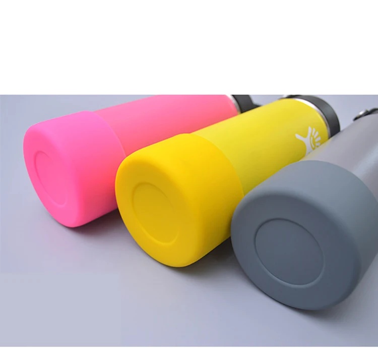 Water Bottle Mug Tumbler Boot Sleeve OEM Size Silicone Bottle Bottom Sleeve Protector Cover Case