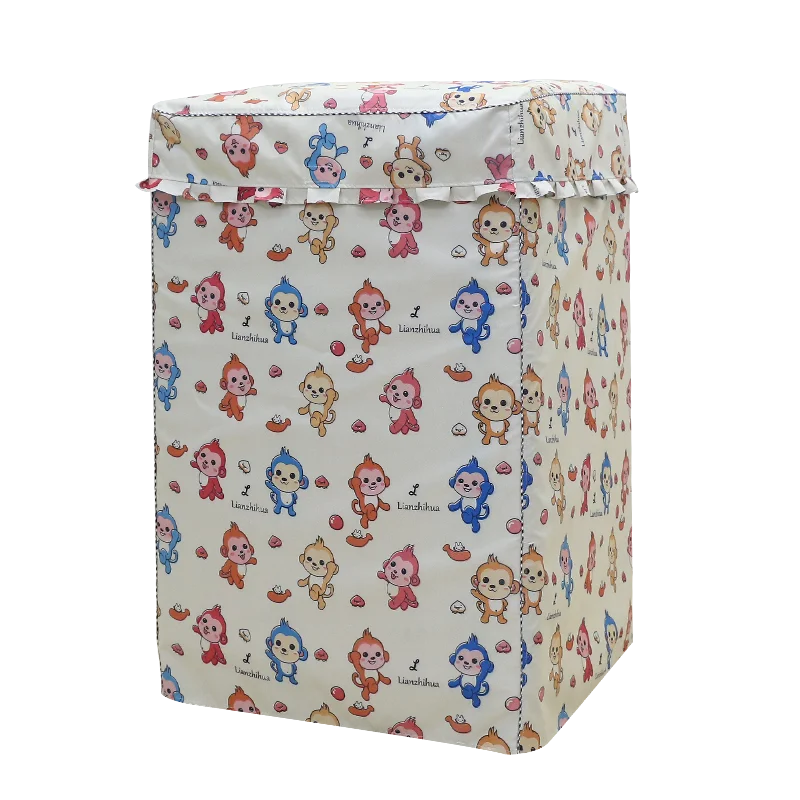 Storage universal cartoon drum washing machine cover cloth fresh single and double refrigerator dust cover towel