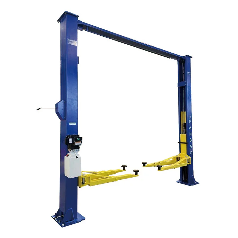 2 Post Hoist for Sale electric lifting column spin column 4.0T Elevator Manual release 2 Pillar Car Lift cheap price good review