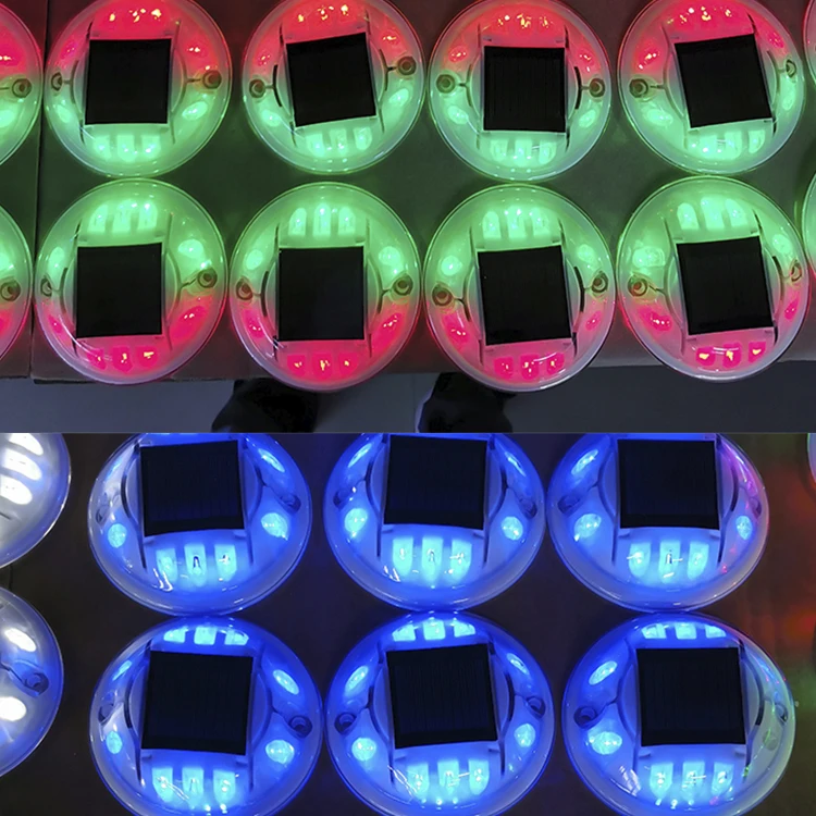 Anti-UV white deck light solar street LED light  road stud led light 10pcs super brightness led lamp high brightness reflector