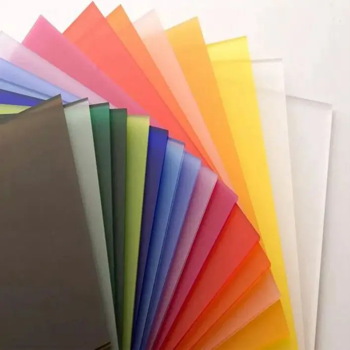 1270*2490 cast acrylic sheet color and  transparent 10 Years Manufacture