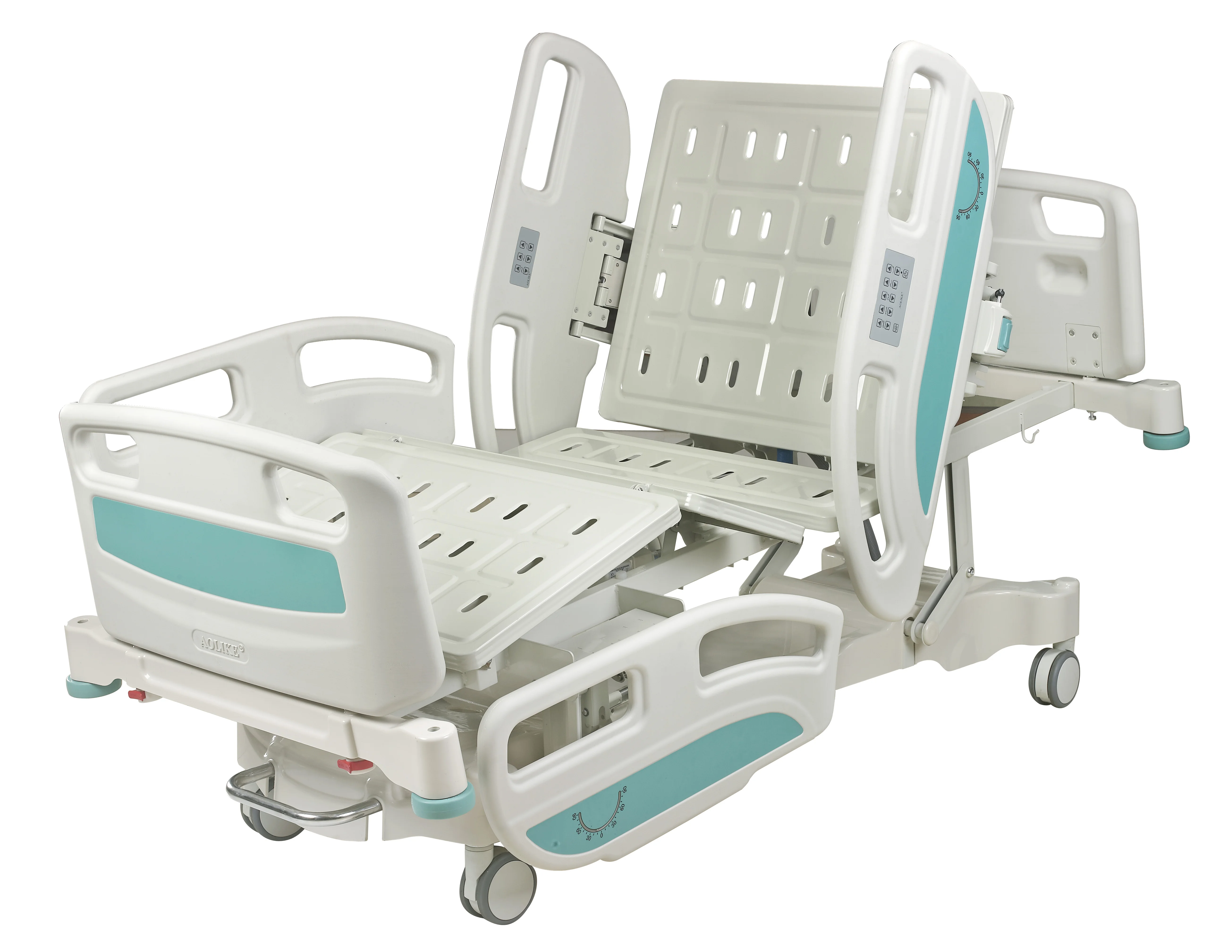 Best-selling 5 function electric hospital bed with remote ICU CCU patient medical bed for sale