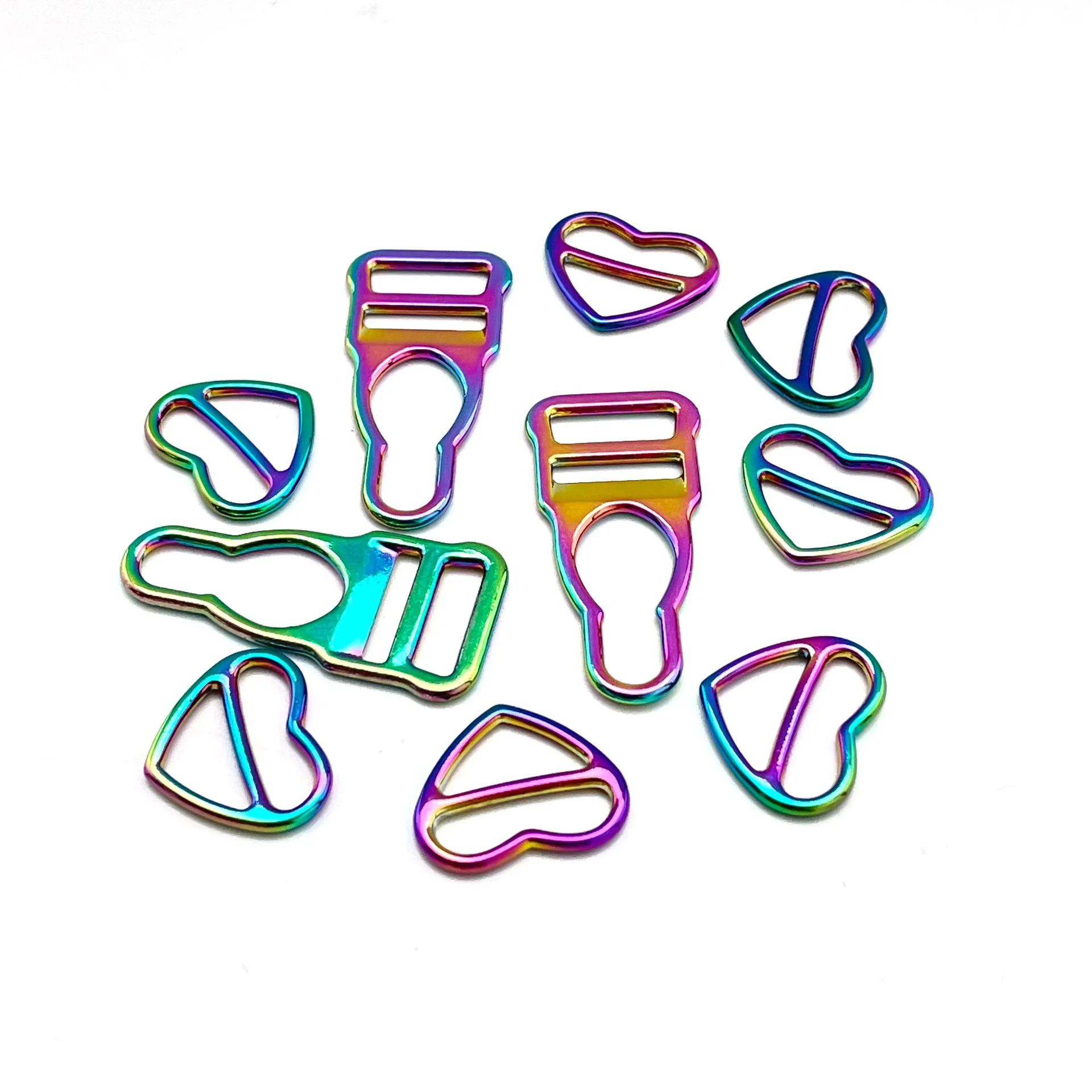 Lingerie Essentials Garter Strap Clamps and Suspender Buckle Metal Nylon Plastic Alloy with Adjusters for Bra and Underwear