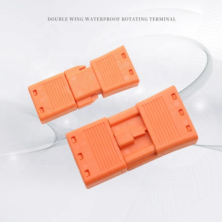 823-3P Wire Connector 3 way Fireproof High Current Terminal Block Quick Connecting Terminal Quick Wire Connector