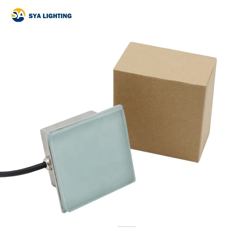 SYA-308S Wholesale waterproof IP67 floor tile RGB led brick light outdoor floor tile lighting